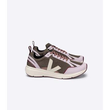 Veja CONDOR 2 ALVEOMESH Women's Shoes Pink/Khaki | NZ 467FDN